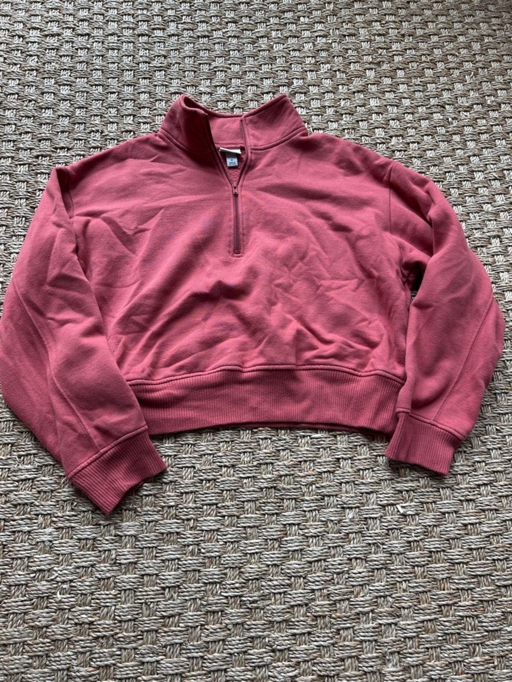 a new day Rose Half-Zip Pullover Sweatshirt